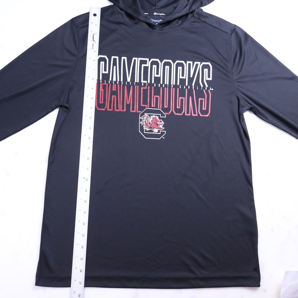 Champion Mens South Carolina Gamecocks Hooded Long Sleeve Shirt Black Size M - Picture 4 of 9
